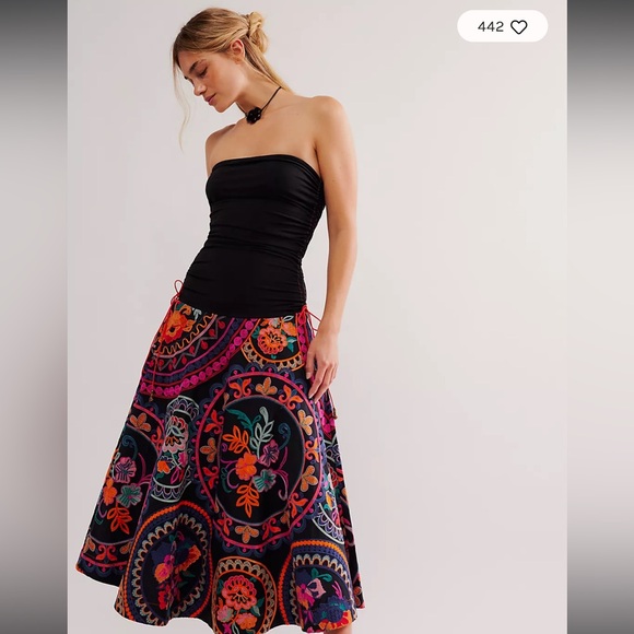 Free People Better Together Midi Dress - Picture 1 of 5